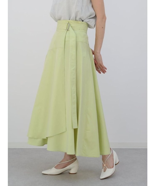 ラップフレアスカート