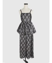 バルーンチェックキャミブラウス＆パンツセットアップ