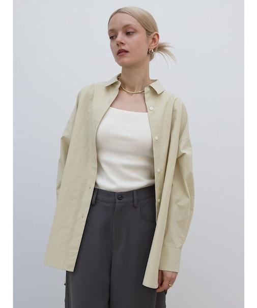 コットンタフタオーバーシャツ