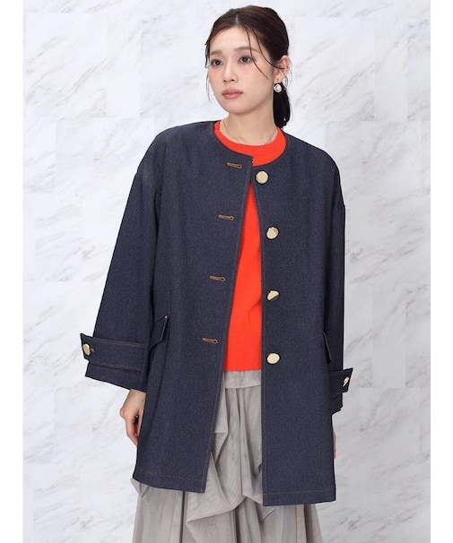 テクニカルデニムライトコート