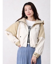 配色切替パーカージャケット