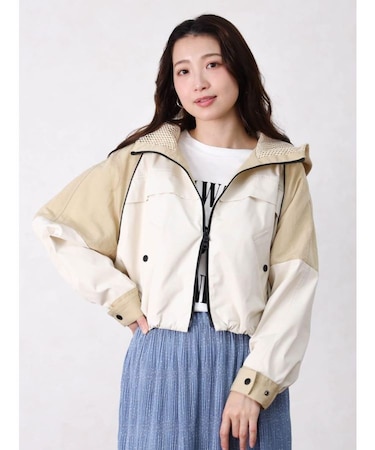 配色切替パーカージャケット