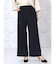 クレープストレッチワイドパンツ