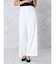 クレープストレッチワイドパンツ