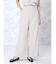 クレープストレッチワイドパンツ