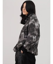 タイダイ柄バルーンヘムジップブルゾン