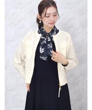 ミドルゲージジップカーディガン