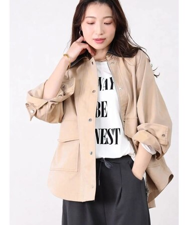 異素材カラーデニムジャケット