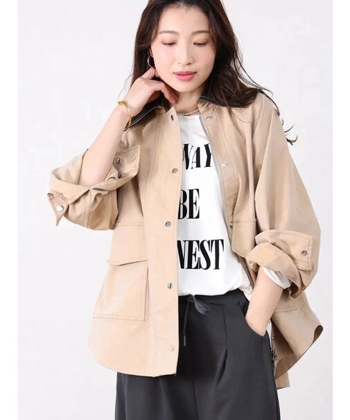 異素材カラーデニムジャケット