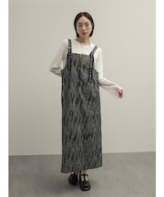 ロゴテープジャンパースカート