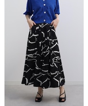 アートプリントスカート