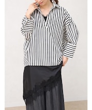 アシメレースレイヤードキャミ