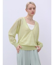 スキッパーシアーニットPO（Light green）