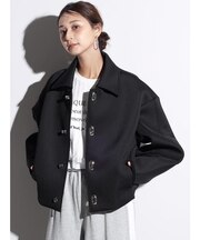 ツイストボタンボンディングブルゾン