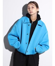 ツイストボタンボンディングブルゾン