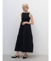 リブ切替ニットワンピース