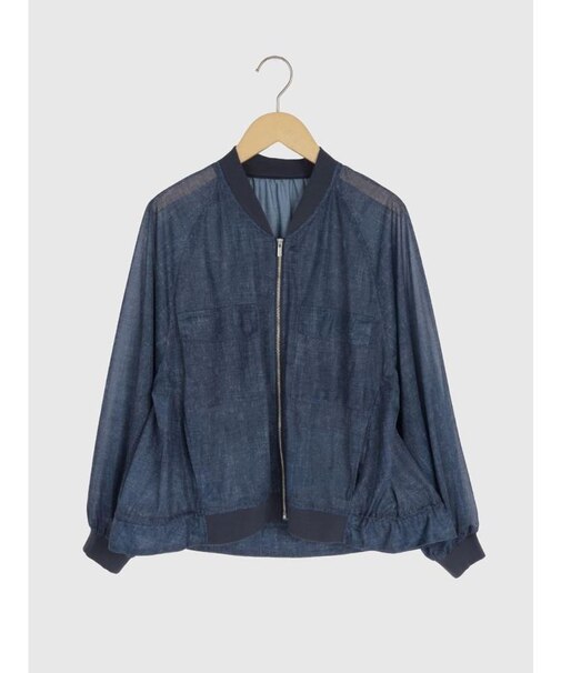 シアーデニムブルゾン