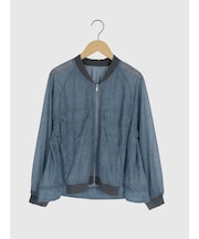 シアーデニムブルゾン