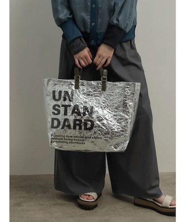 PVCメタリックビッグトートバッグ