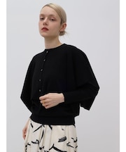 16Gケープ付アンサンブルニット