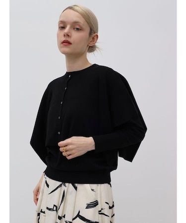 16Gケープ付アンサンブルニット