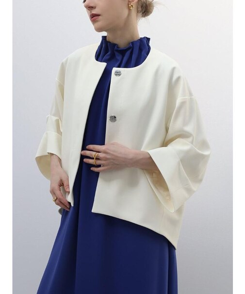 アームギャザージョーゼットジャケット