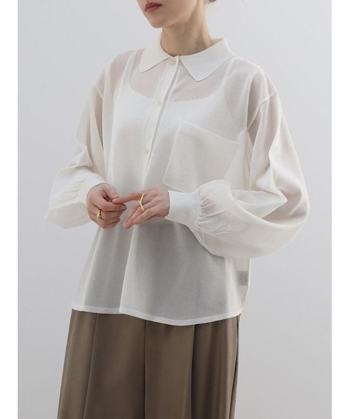 ニュアンスシアーオーバーシャツ