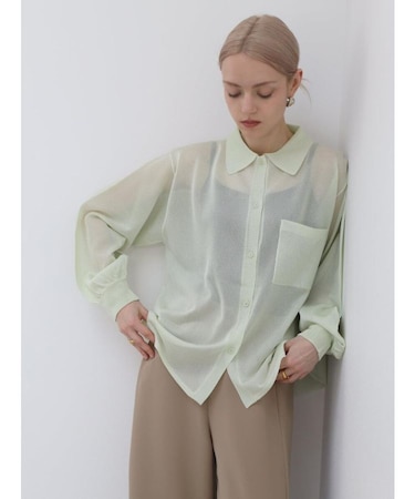 ニュアンスシアーオーバーシャツ