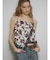 フラワーアシンメトリーキャミトップス