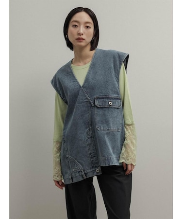 リメイクライクデニムベスト