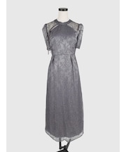 デコルテカット レースワンピース