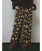 フラワーワイドパンツ