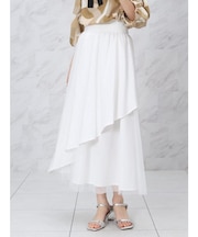 アシメヘムフレアスカート