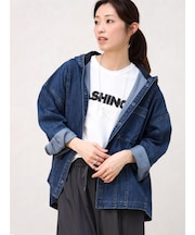 デニムフーディジャケット