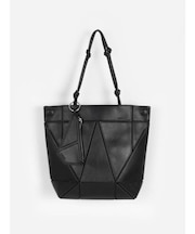 パネルデザインメッシュライニングトート