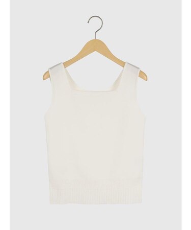 2WAY裾リブニットタンクトップ