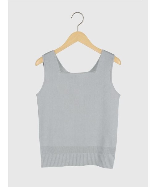 2WAY裾リブニットタンクトップ