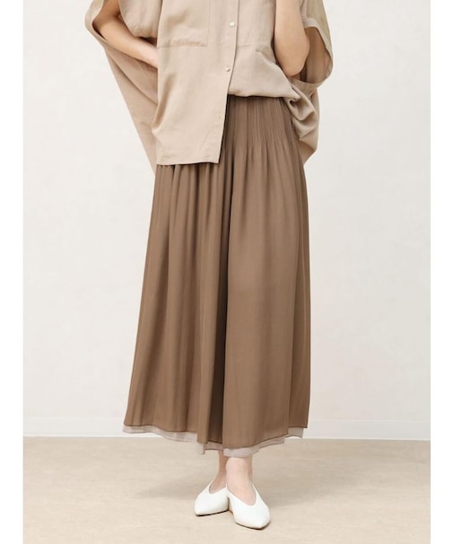 バイカラーシアーパンツ