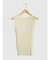 Wide rib sleeveless knit pullover