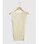 Wide rib sleeveless knit pullover