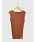 Wide rib sleeveless knit pullover