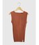 Wide rib sleeveless knit pullover