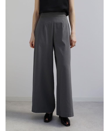 シャンブレーストライプワイドパンツ