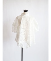 ケミカルレースケープスリーブブラウス