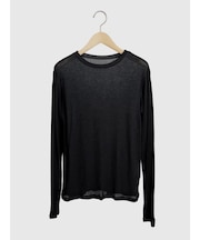 クルーネックシアートップス