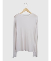 クルーネックシアートップス