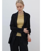 ウォッシュリネンテーラードジャケット