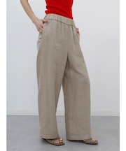 ウォッシュリネンワイドパンツ