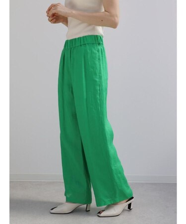 ウォッシュリネンワイドパンツ