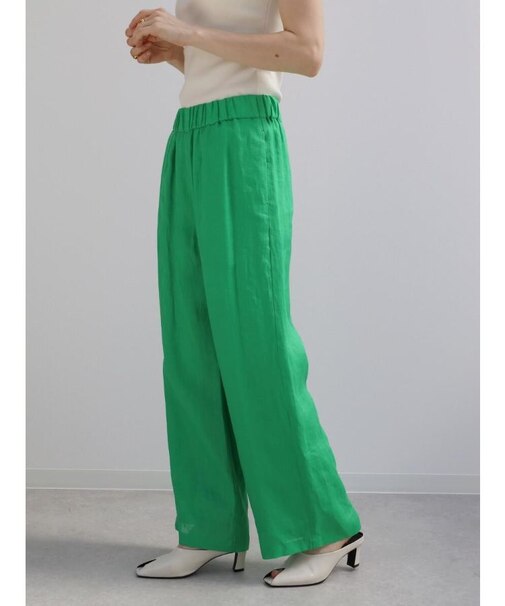 ウォッシュリネンワイドパンツ